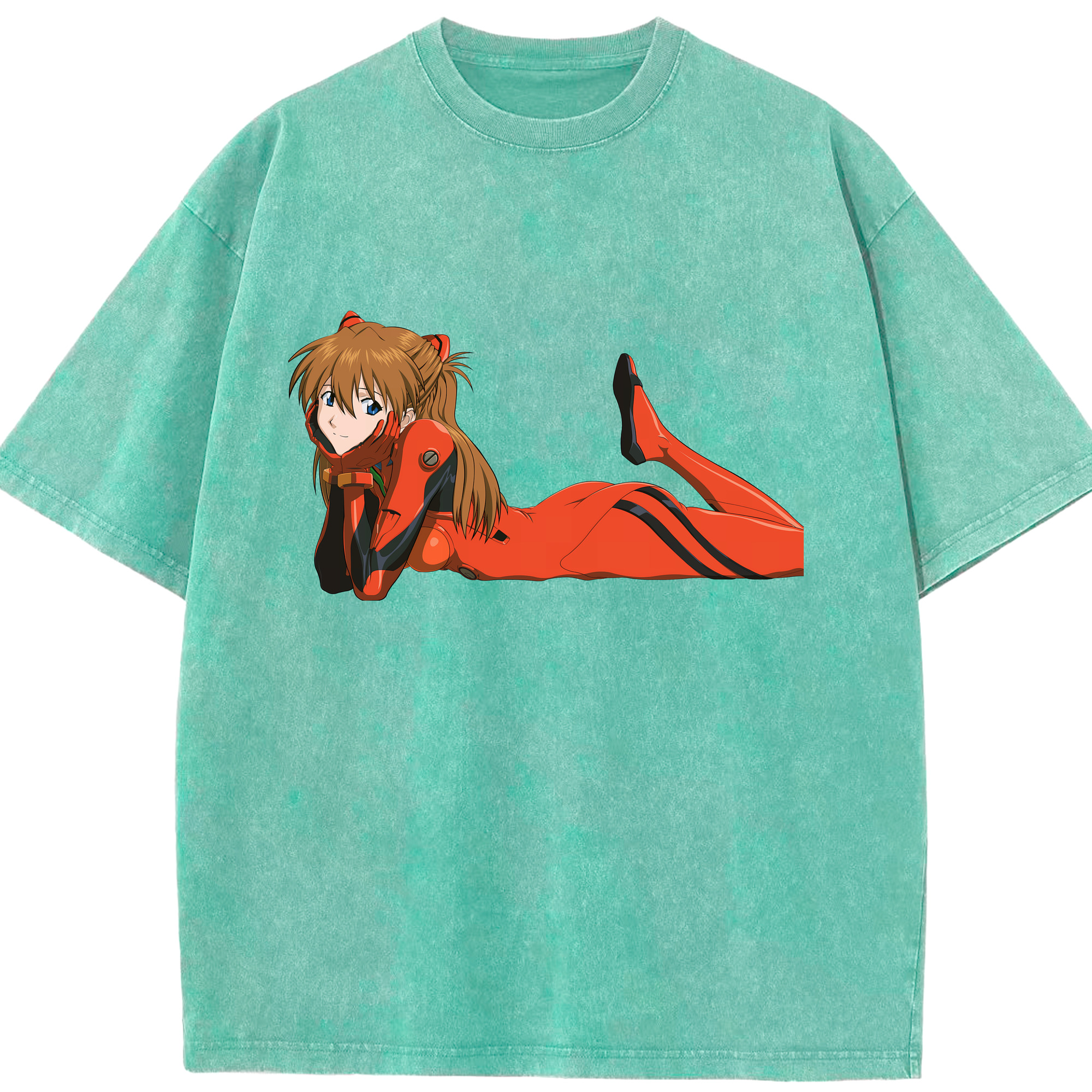 （画像用） EVA 新世紀エヴァンゲリオン 綿100% ヴィンテージ風 半袖Tシャツ（フロントプリント）